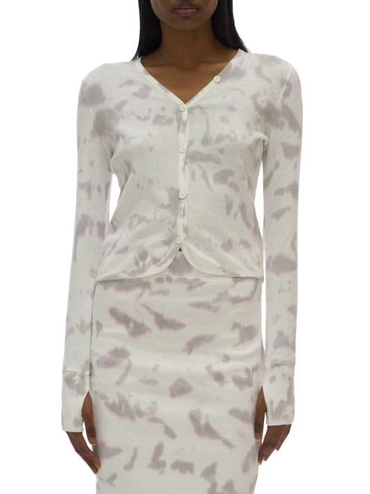 Helmut Lang Cloud Dye Cardigan Pale Petal 6 Helmut Lang Cloud Dye Cardigan Pale Petal - Image 4