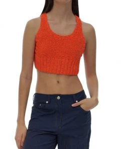 Helmut Lang Bungee Slub Ribbed Bra Top