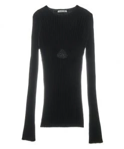 Helmut Lang Ribbed Cut-Out Sweater