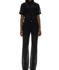 Helmut Lang Sheer Bootcut Mid-Rise Pants 9 Helmut Lang Sheer Bootcut Mid-Rise Pants -Helmut Lang And Misook Sales unnamed file 1090
