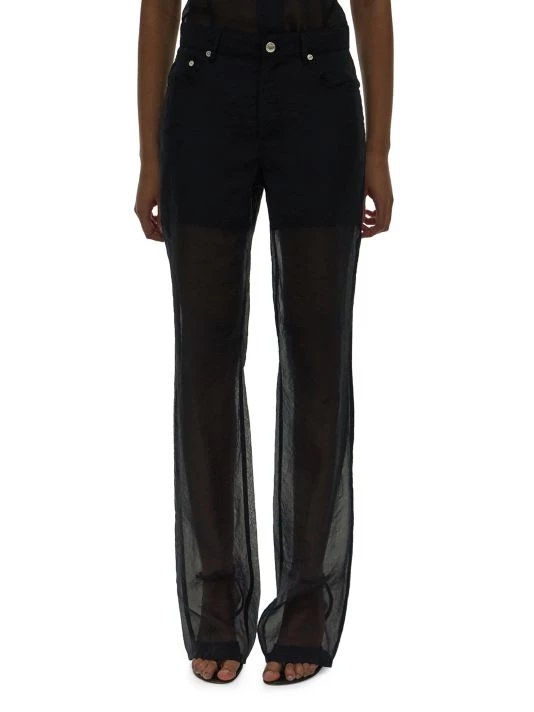 Helmut Lang Sheer Bootcut Mid-Rise Pants 5 Helmut Lang Sheer Bootcut Mid-Rise Pants - Image 3