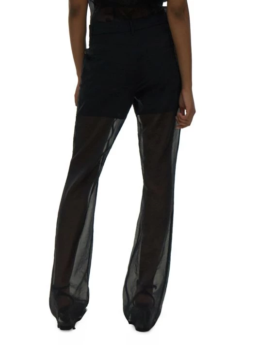 Helmut Lang Sheer Bootcut Mid-Rise Pants 7 Helmut Lang Sheer Bootcut Mid-Rise Pants - Image 5