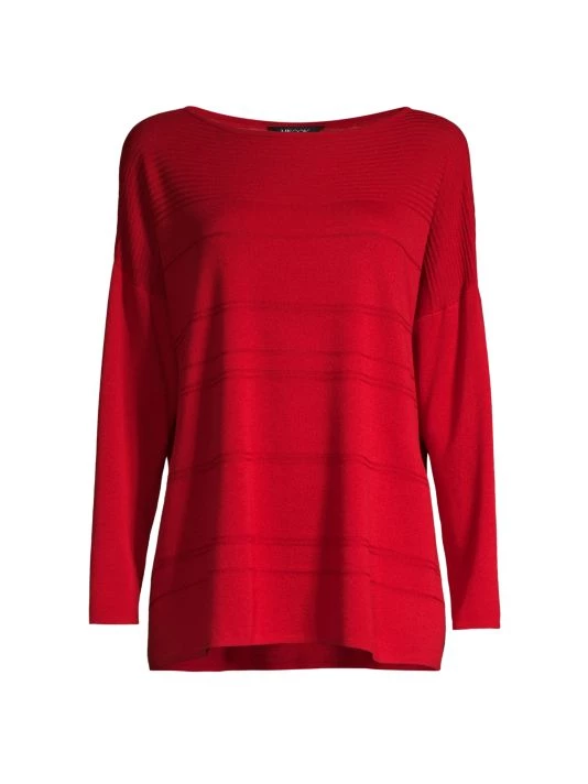 Misook Relaxed Tonal Stripe Knit Tunic 3 Misook Relaxed Tonal Stripe Knit Tunic