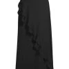 Misook Ruffled A-Line Maxi Skirt