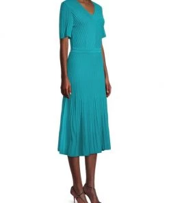 Misook Textured Knit Fit-And-Flare Dress -Helmut Lang And Misook Sales unnamed file 1222