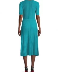 Misook Textured Knit Fit-And-Flare Dress -Helmut Lang And Misook Sales unnamed file 1223