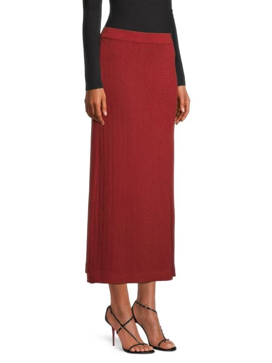 Misook Ribbed Soft Knit Midi Skirt 6 Misook Ribbed Soft Knit Midi Skirt - Image 4