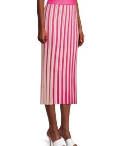 Misook Striped Rib-Knit Midi-Skirt -Helmut Lang And Misook Sales unnamed file 1252