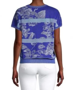 Misook Dolman Floral Jacquard Knit Tunic -Helmut Lang And Misook Sales unnamed file 1259