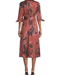 Misook Floral Belted Crepe De Chine Dress -Helmut Lang And Misook Sales unnamed file 1277