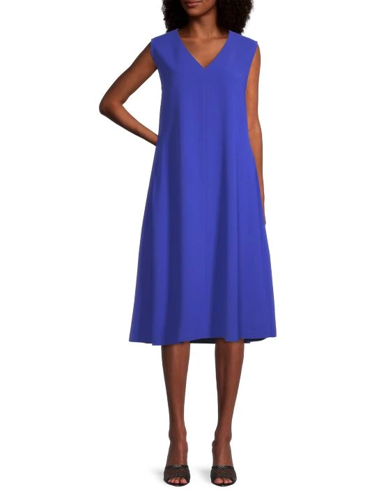 Misook Sleeveless Woven Swing Dress 4 Misook Sleeveless Woven Swing Dress - Image 2