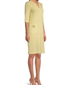 Misook Pocket Detail Tweed Knit Shift Dress -Helmut Lang And Misook Sales unnamed file 1306