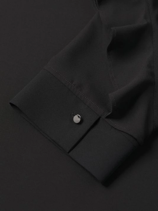 Misook Ruffle-Embellished Crepe Blouse 6 Misook Ruffle-Embellished Crepe Blouse - Image 4