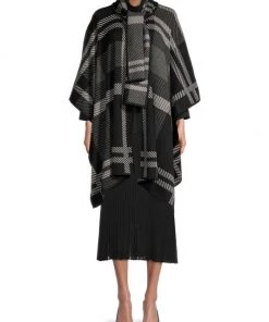 Misook Plaid Detachable Scarf Cape -Helmut Lang And Misook Sales unnamed file 1436