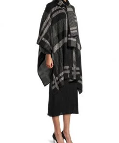 Misook Plaid Detachable Scarf Cape -Helmut Lang And Misook Sales unnamed file 1437