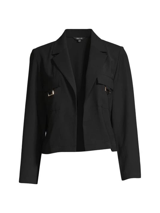 Misook Crepe Cropped Blazer 3 Misook Crepe Cropped Blazer