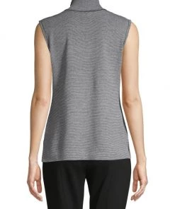 Misook Turtleneck Striped Knit Tank 11 Misook Turtleneck Striped Knit Tank -Helmut Lang And Misook Sales unnamed file 1479