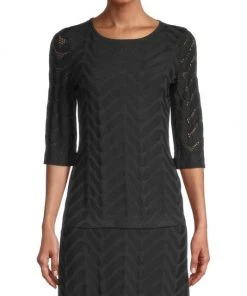 Misook Pointelle-Sleeve Soft Knit Tunic 10 Misook Pointelle-Sleeve Soft Knit Tunic -Helmut Lang And Misook Sales unnamed file 1482