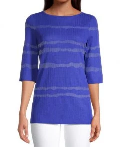 Misook Shimmer Stripe Knit Tunic 10 Misook Shimmer Stripe Knit Tunic -Helmut Lang And Misook Sales unnamed file 1506