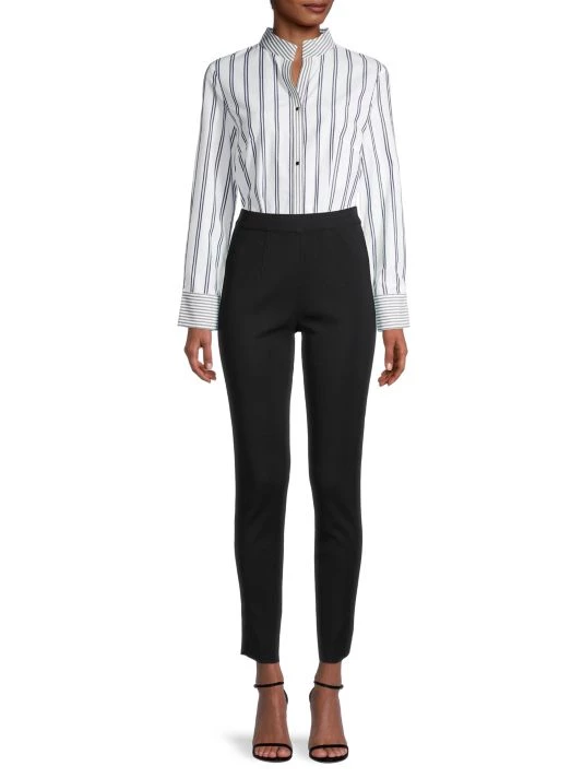Misook Mixed Striped Poplin Shirt 4 Misook Mixed Striped Poplin Shirt - Image 2