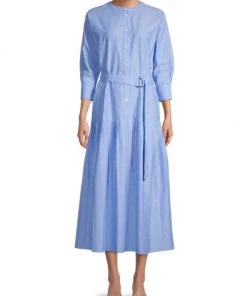 Misook Drop Waist Pleated Shirt Dress -Helmut Lang And Misook Sales unnamed file 1536