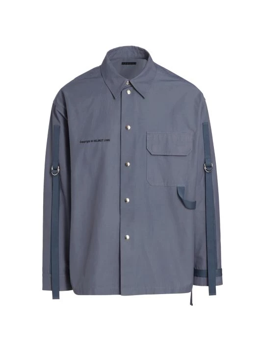 Helmut Lang Tape Snap-Front Shirt For Men 3 Helmut Lang Tape Snap-Front Shirt For Men