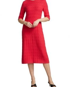 Misook Plaid Knit A-Line Dress -Helmut Lang And Misook Sales unnamed file 1555