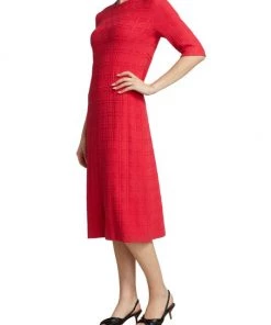 Misook Plaid Knit A-Line Dress -Helmut Lang And Misook Sales unnamed file 1556