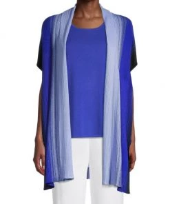 Misook Vertical Ombre Stripe Knit Kimono Jacket -Helmut Lang And Misook Sales unnamed file 1651