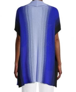 Misook Vertical Ombre Stripe Knit Kimono Jacket -Helmut Lang And Misook Sales unnamed file 1653