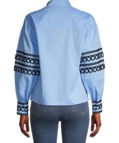 Misook Embroidered Puff Sleeve Linen Blend Blouse 12 Misook Embroidered Puff Sleeve Linen Blend Blouse -Helmut Lang And Misook Sales unnamed file 1677