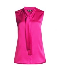 Helmut Lang And Misook Sales 19 Misook Tieneck Crepe De Chine Blouse