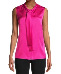 Misook Tieneck Crepe De Chine Blouse 10 Misook Tieneck Crepe De Chine Blouse -Helmut Lang And Misook Sales unnamed file 1687