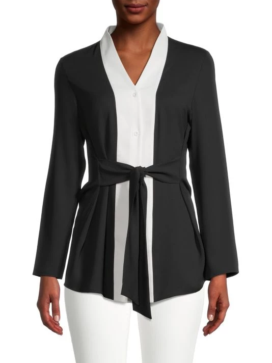 Misook Crepe De Chine Tunic 5 Misook Crepe De Chine Tunic - Image 3