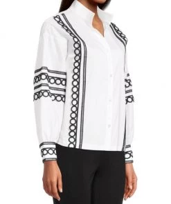 Misook Lace-Trim Blouson-Sleeve Blouse 11 Misook Lace-Trim Blouson-Sleeve Blouse -Helmut Lang And Misook Sales unnamed file 1711