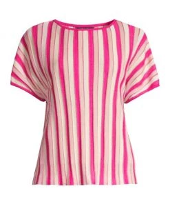 Helmut Lang And Misook Sales 9 Misook Striped Rib-Knit Tunic