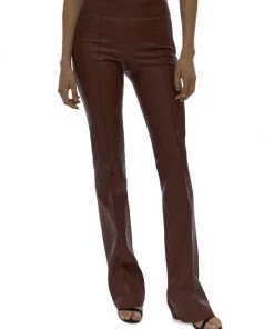 Helmut Lang Leather Bootcut Pants