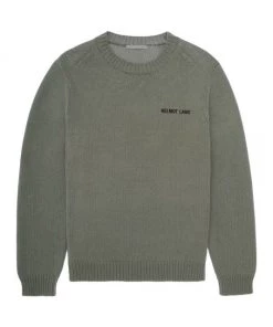 Helmut Lang Nylon Panel Crewneck Sweater For Men