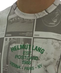 Helmut Lang Postcard Logo T-Shirt For Men -Helmut Lang And Misook Sales unnamed file 217