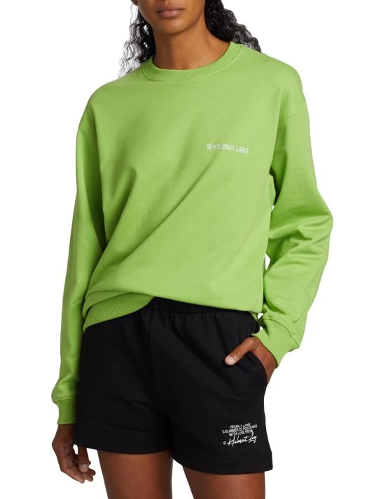 Helmut Lang Logo-Embroidered Cotton Sweatshirt 5 Helmut Lang Logo-Embroidered Cotton Sweatshirt - Image 3