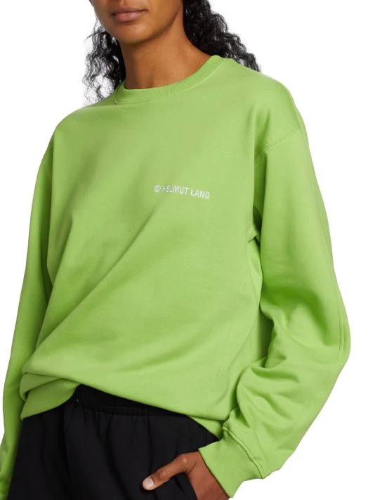 Helmut Lang Logo-Embroidered Cotton Sweatshirt 8 Helmut Lang Logo-Embroidered Cotton Sweatshirt - Image 6