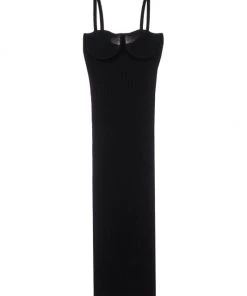 Helmut Lang Rib-Knit Dress Black Black 9 Helmut Lang Rib-Knit Dress Black Black -Helmut Lang And Misook Sales unnamed file 235