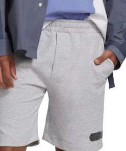 Helmut Lang Silver Stripe Sweat Shorts For Men 14 Helmut Lang Silver Stripe Sweat Shorts For Men -Helmut Lang And Misook Sales unnamed file 254