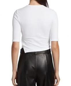 Helmut Lang Asymmetric Rib-Knit Crop Top 13 Helmut Lang Asymmetric Rib-Knit Crop Top -Helmut Lang And Misook Sales unnamed file 416