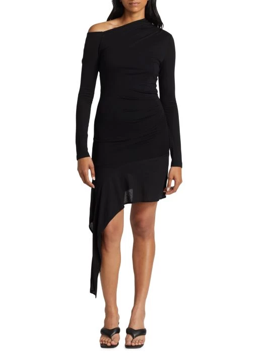 Helmut Lang Scala Draped Asymmetric Minidress 5 Helmut Lang Scala Draped Asymmetric Minidress - Image 3