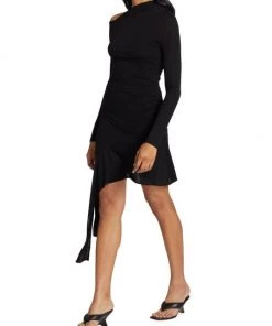 Helmut Lang Scala Draped Asymmetric Minidress 12 Helmut Lang Scala Draped Asymmetric Minidress -Helmut Lang And Misook Sales unnamed file 532