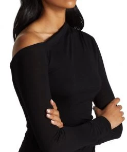 Helmut Lang Scala Draped Asymmetric Minidress 14 Helmut Lang Scala Draped Asymmetric Minidress -Helmut Lang And Misook Sales unnamed file 534