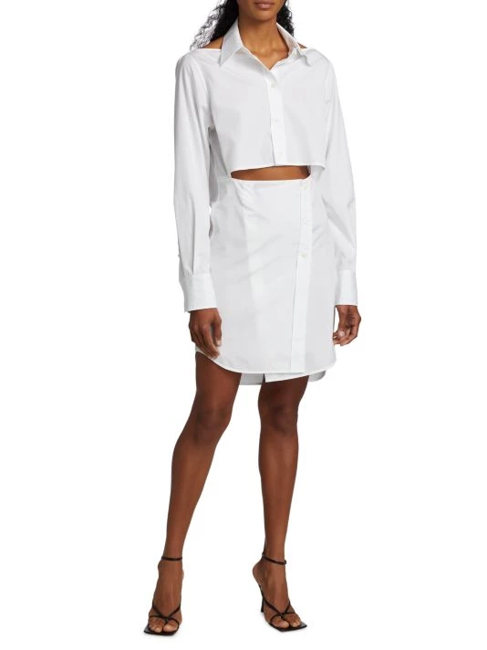 Helmut Lang Slit Cut-Out Shirtdress 4 Helmut Lang Slit Cut-Out Shirtdress - Image 2