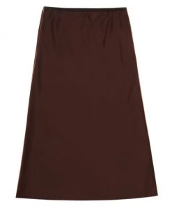 Helmut Lang Satin A-line Slip Skirt