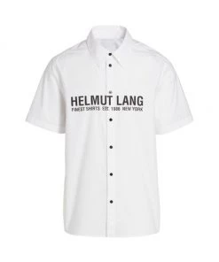Helmut Lang Logo Button-Front Shirt For Men